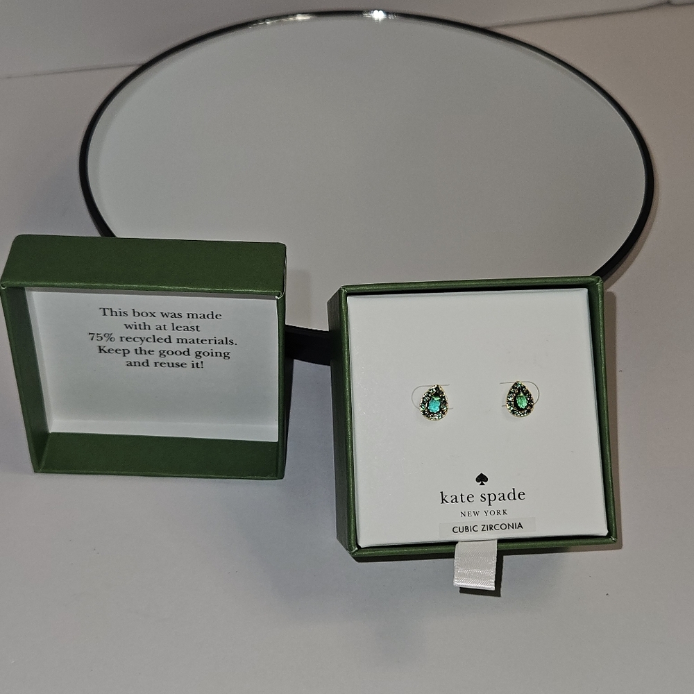 New! Gorgeous Green Kate Spade Earrings